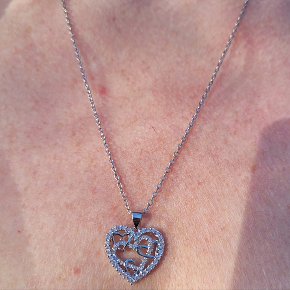 3 for $15 💝 Multi Heart Lab Created Fashion Necklace - Picture 5 of 5